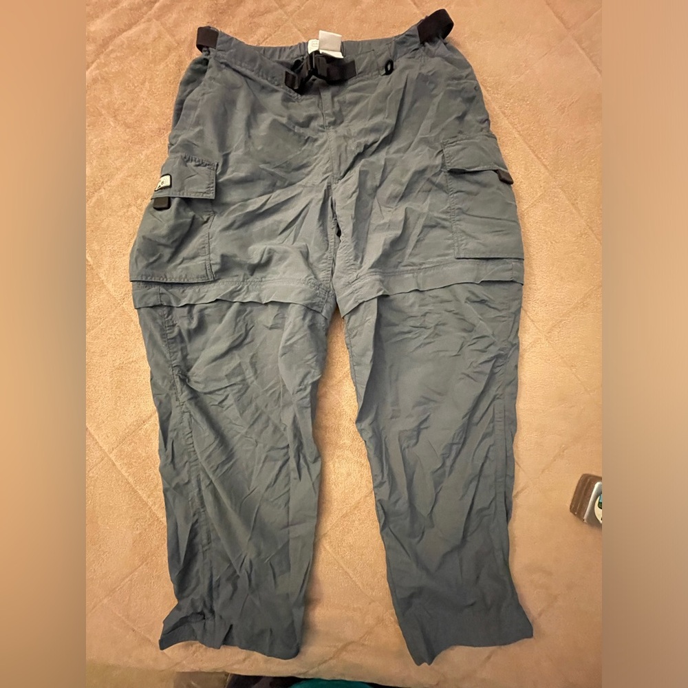 REI women’s grey zip off convertible hiking pants size 10p